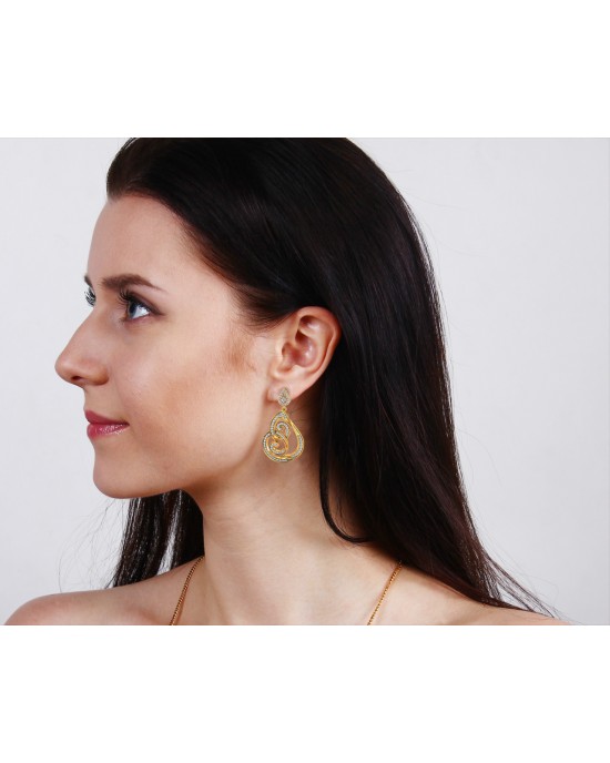 Deeta Round Brilliant Diamond Earrings Deeta Round Brilliant Diamond Earrings