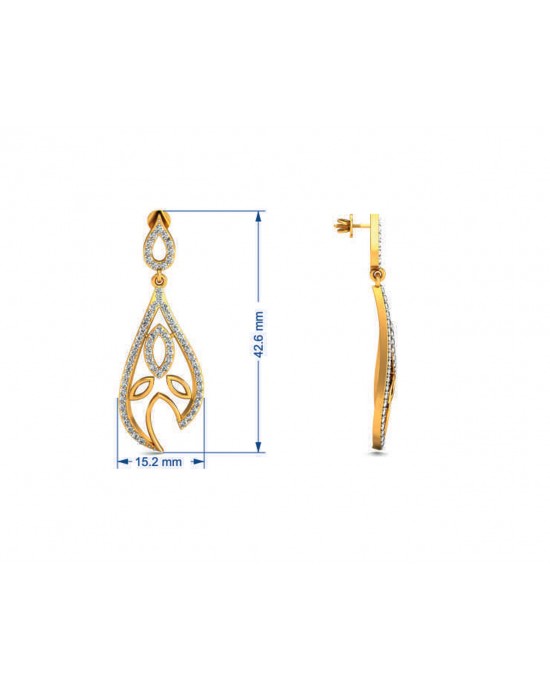 Devangi Diamond Drop Earrings Devangi Diamond Drop Earrings