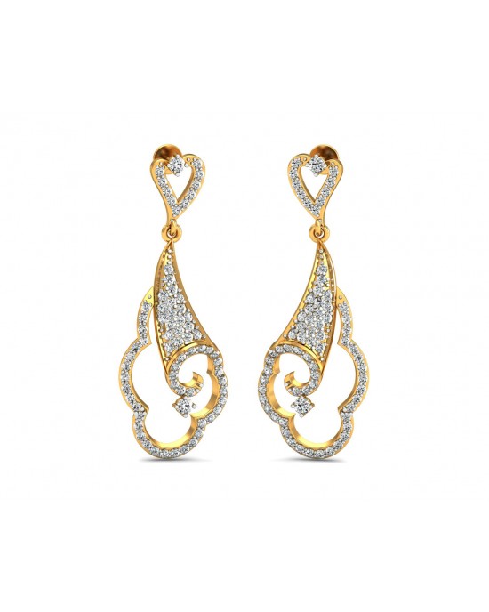 Devya Diamond Dangle Drop Earrings Devya Diamond Dangle Drop Earrings