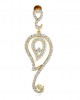 Paisley Diamond Earrings in Gold Paisley Diamond Earrings in Gold