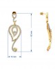 Paisley Diamond Earrings in Gold Paisley Diamond Earrings in Gold