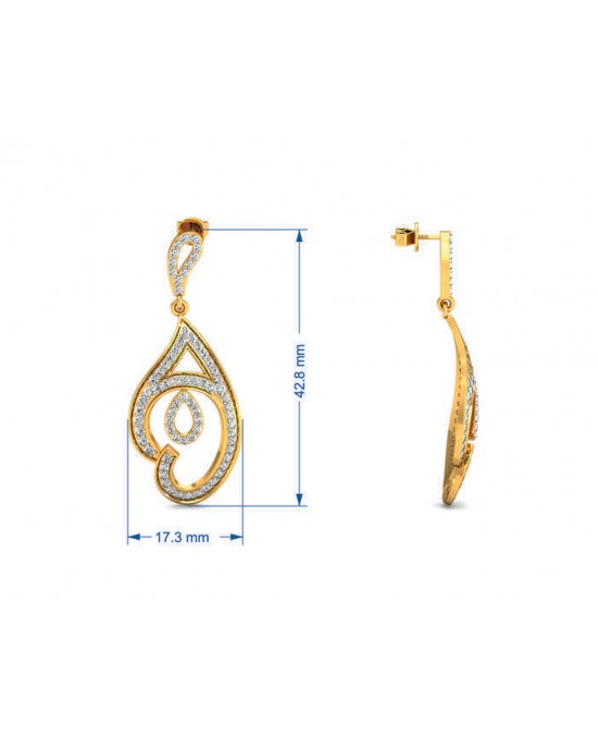 Tamira Long Diamond Earrings Tamira Long Diamond Earrings