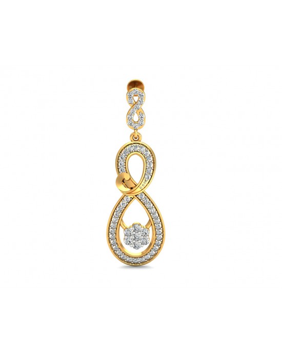 Infinity Dangle Drop Diamond Earrings Infinity Dangle Drop Diamond Earrings