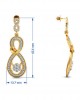 Infinity Dangle Drop Diamond Earrings Infinity Dangle Drop Diamond Earrings