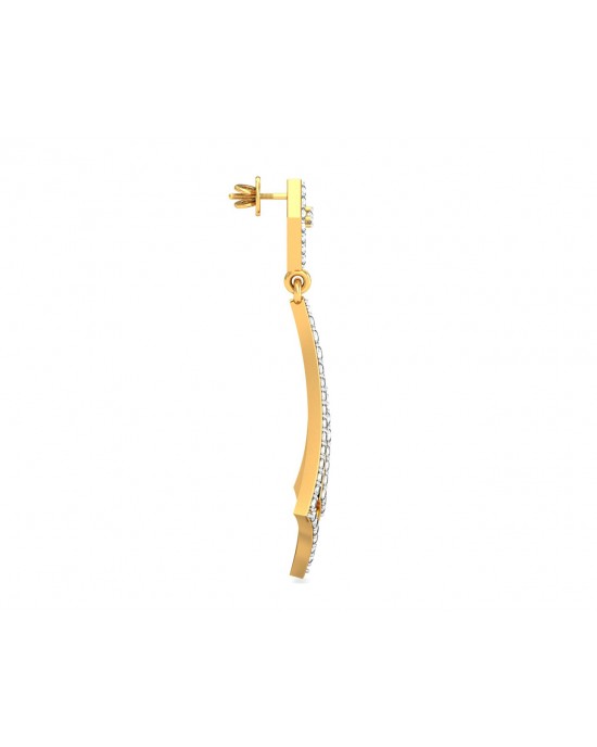 Sia Diamond Danglers In Gold Sia Diamond Danglers In Gold