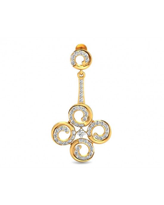 Contemporary Club Diamond Danglers Contemporary Club Diamond Danglers