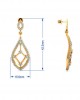 Rai Long Diamond Earrings in Gold Rai Long Diamond Earrings in Gold