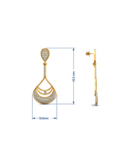 Trisha Round Brilliant Diamond Earrings Trisha Round Brilliant Diamond Earrings