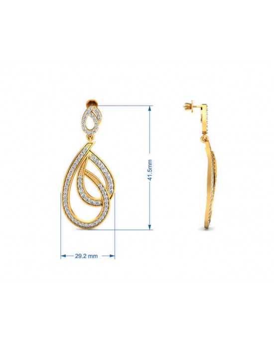 Gayle Long Diamond Earrings Gayle Long Diamond Earrings