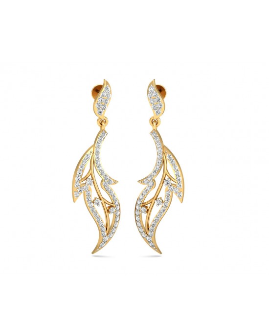 Friya Long Diamond Danglers Friya Long Diamond Danglers