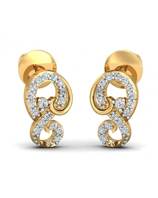 Freya Round Brilliant Diamond Earrings Freya Round Brilliant Diamond Earrings