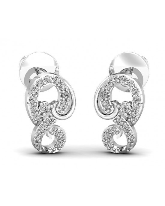 Freya Round Brilliant Diamond Earrings Freya Round Brilliant Diamond Earrings
