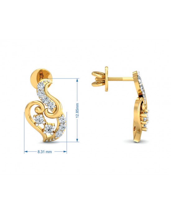 Gini Brilliant Cut Diamond Earrings Gini Brilliant Cut Diamond Earrings