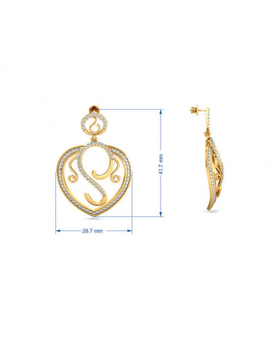 Jarn Gold Diamond Earrings Jarn Gold Diamond Earrings