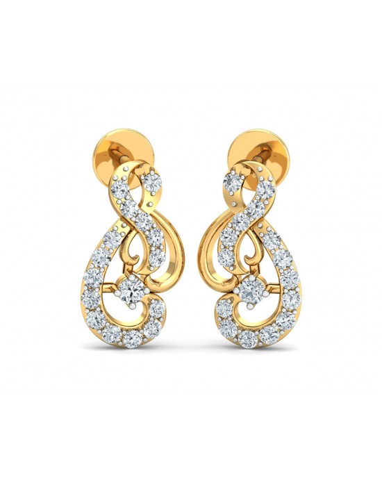 Deiva Round Brilliant Diamond Earrings Deiva Round Brilliant Diamond Earrings