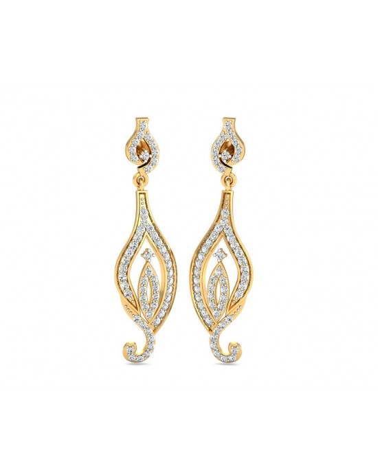 Cass Long Diamond Earrings Cass Long Diamond Earrings