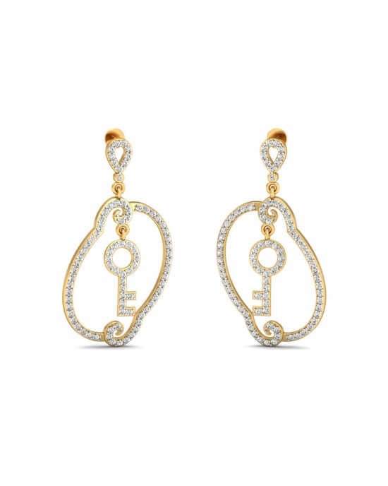 Key To My Heart Long Earrings Key To My Heart Long Earrings