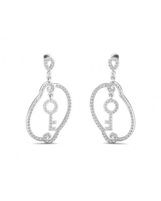 Key To My Heart Long Earrings Key To My Heart Long Earrings