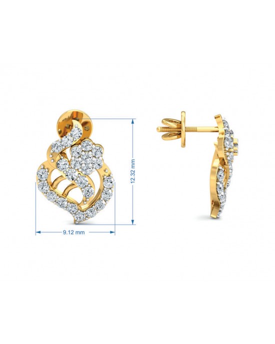 Sophia Diamond Gold Earrings Sophia Diamond Gold Earrings