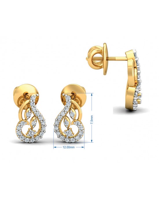 Gail Round Brilliant Diamond Earrings Gail Round Brilliant Diamond Earrings