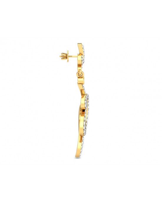Fatina Long Diamond Danglers Fatina Long Diamond Danglers