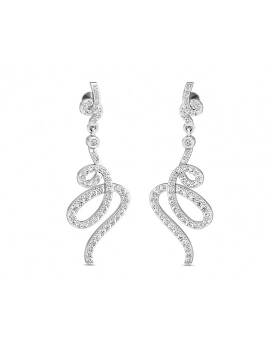 Fatina Long Diamond Danglers Fatina Long Diamond Danglers