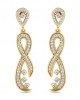 Fraya Long Diamond Danglers in Gold Fraya Long Diamond Danglers in Gold