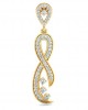 Fraya Long Diamond Danglers in Gold Fraya Long Diamond Danglers in Gold