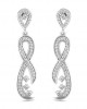 Fraya Long Diamond Danglers in Gold Fraya Long Diamond Danglers in Gold