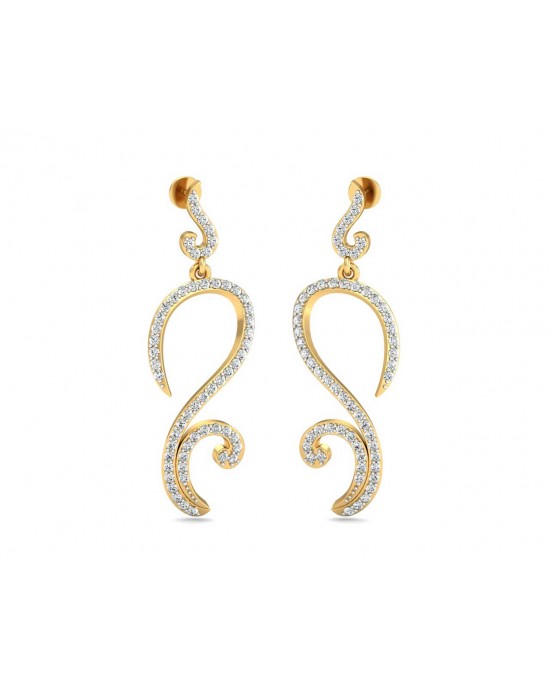 Farrah Long Diamond Earrings Farrah Long Diamond Earrings