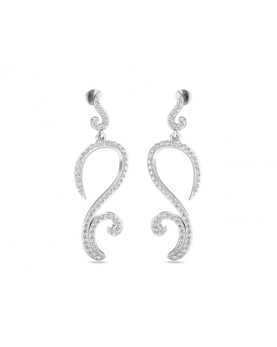 Farrah Long Diamond Earrings Farrah Long Diamond Earrings