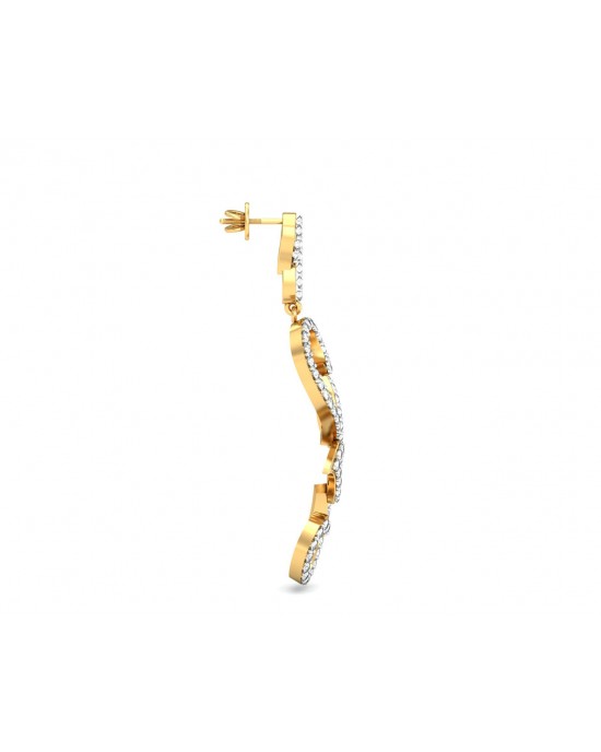 Flor Long diamond Earrings Flor Long diamond Earrings