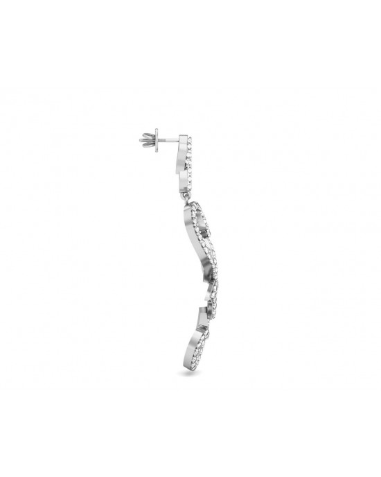 Flor Long diamond Earrings Flor Long diamond Earrings
