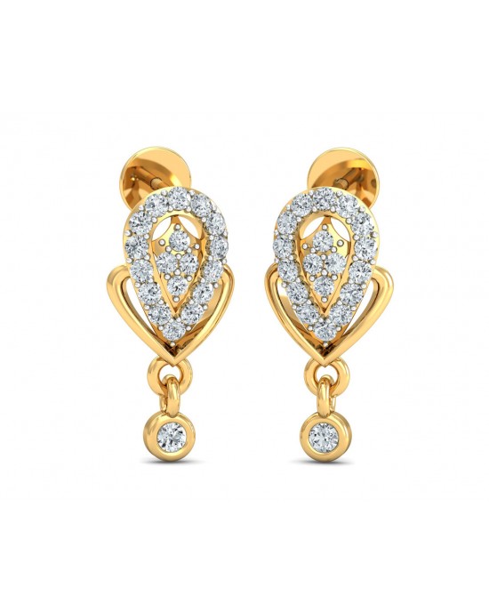 Penne Diamond Earrings in Gold Penne Diamond Earrings in Gold