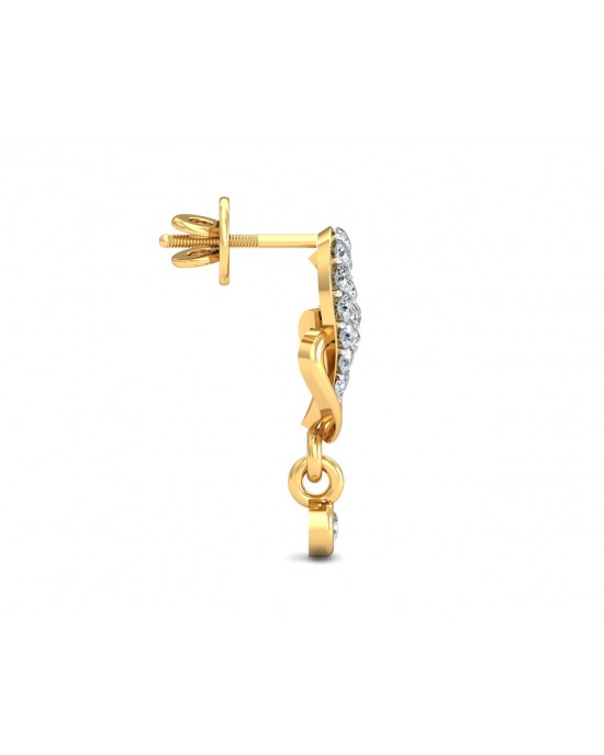 Penne Diamond Earrings in Gold Penne Diamond Earrings in Gold