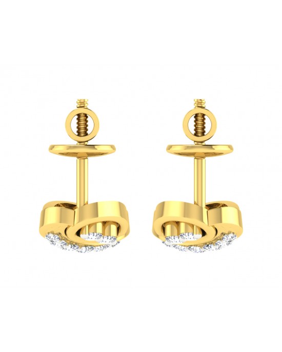 Celina Diamond Earrings in Gold Celina Diamond Earrings in Gold