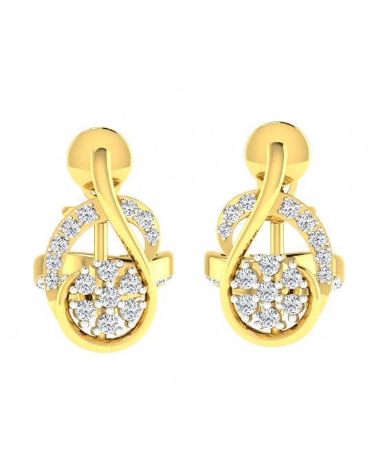 Leba Diamond Earrings In Gold Leba Diamond Earrings In Gold