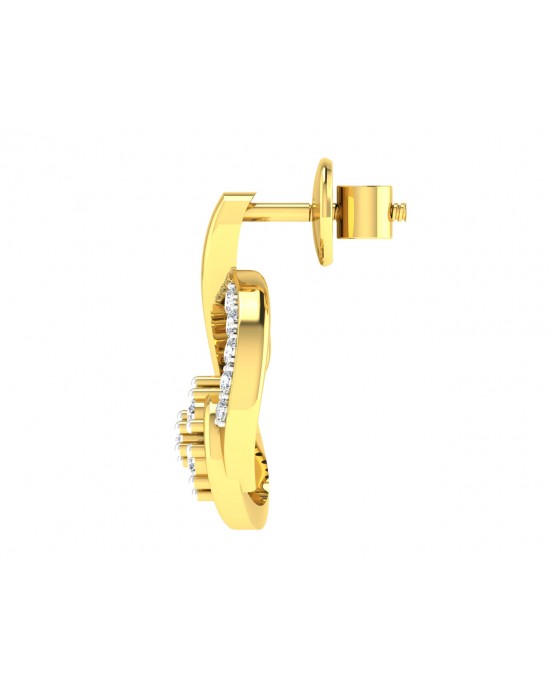 Leba Diamond Earrings In Gold Leba Diamond Earrings In Gold
