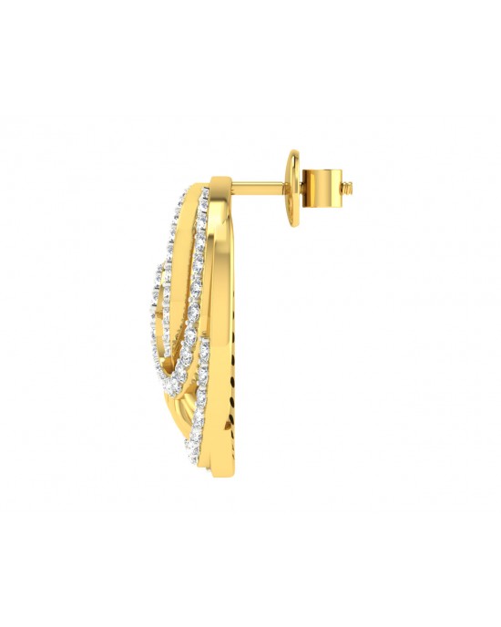 Emel Diamond Earrings in Gold