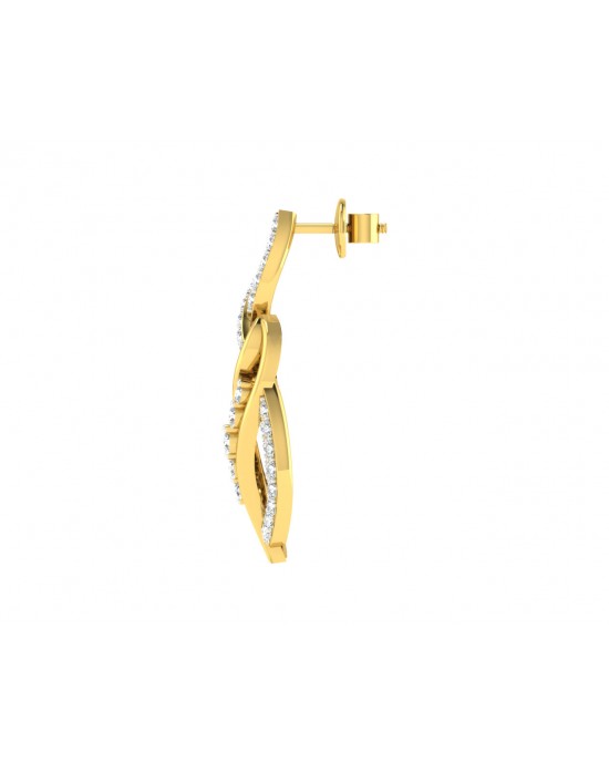 Eliza Diamond Earrings in Gold Eliza Diamond Earrings in Gold
