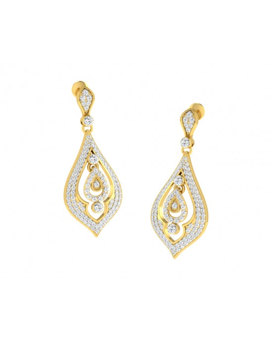 Nomi Diamond Earrings in Gold Nomi Diamond Earrings in Gold