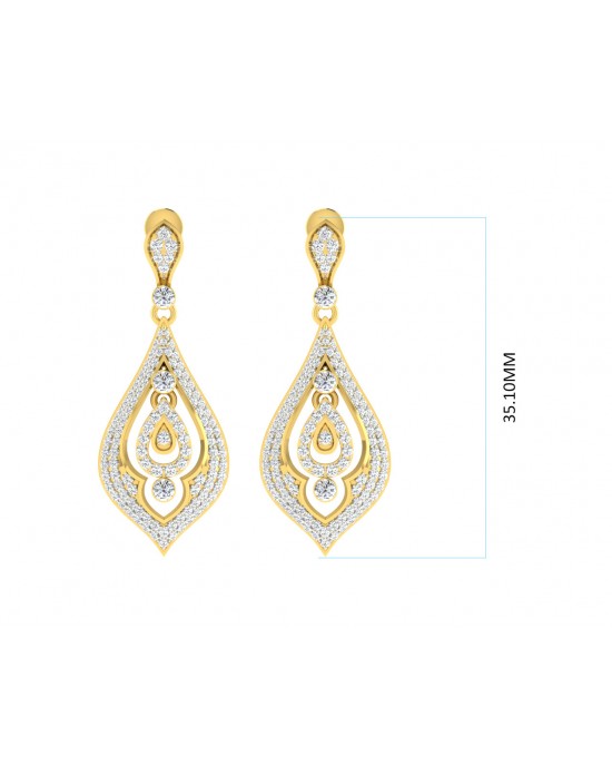 Nomi Diamond Earrings in Gold Nomi Diamond Earrings in Gold