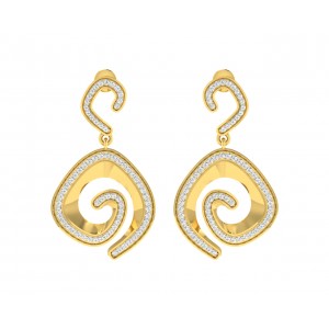 Faren Diamond Earrings in Gold