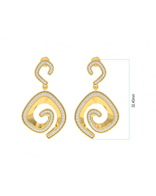 Faren Diamond Earrings in Gold Faren Diamond Earrings in Gold