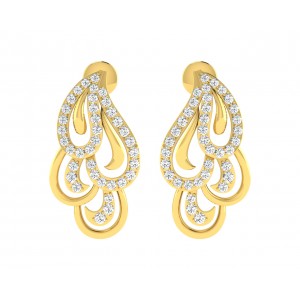 Pamela Diamond Earrings in Gold