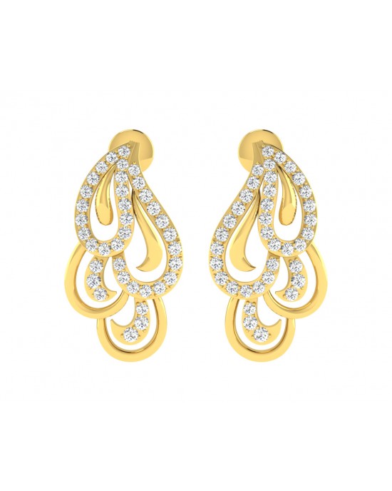 Pamela Diamond Earrings in Gold Pamela Diamond Earrings in Gold