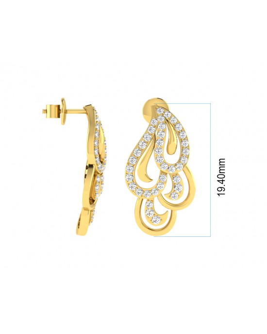 Pamela Diamond Earrings in Gold Pamela Diamond Earrings in Gold