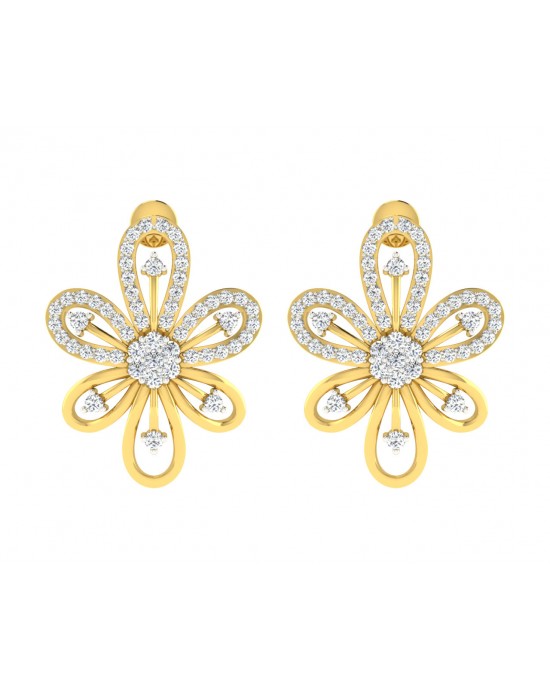 Rhea Diamond Earrings in Gold Rhea Diamond Earrings in Gold