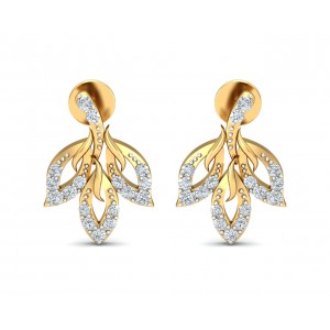Gwen Diamond Gold Earrings