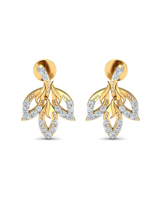 Gwen Diamond Gold Earrings Gwen Diamond Gold Earrings